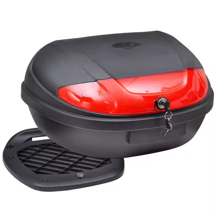 vidaXL Baúl para motos 2 cascos 72 L Maleta moto - 1