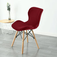 Cubierta De Silla Curva De Mariposa 1Pc Funda De Velours Para Banqueta De Comedor Estilo Europeo Lavable Y Elástica - details 4