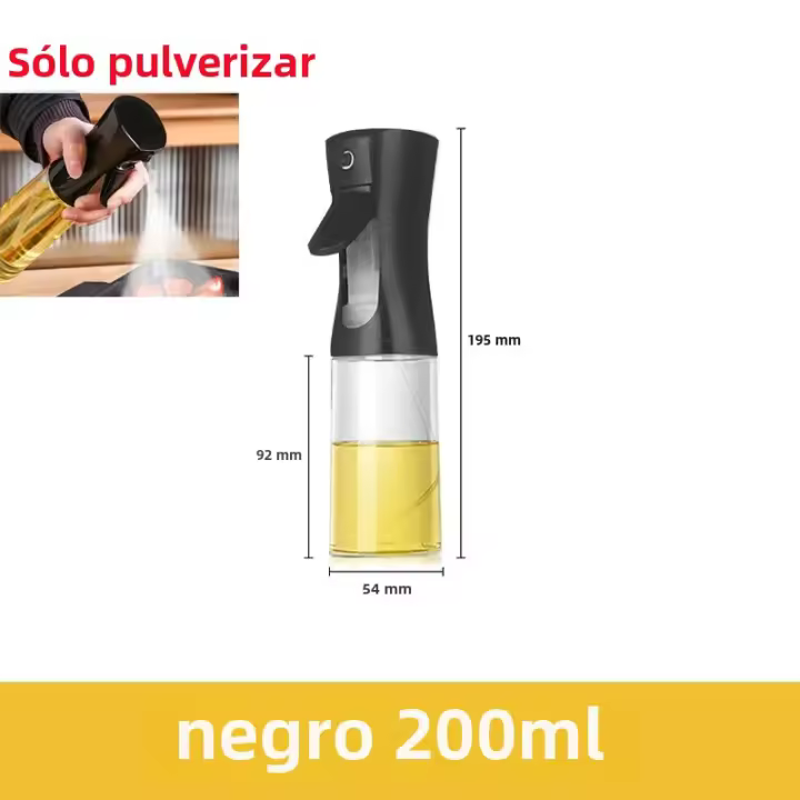 Botella De Aceite De Spraying 2en1 470ml Plástico Dispensador De Aceite Para BBQ Cocina Horneado Picnic Herramienta De Cocina Ecológica - 1