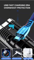 Linterna De Mano Recargable Multifuncional Para Camping Con 4 LED Y Luz Lateral COB Fuente De Luz Principal Lámpara De Noche - details 4