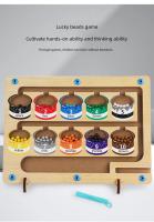 Juego De Mesa Magnético Para Niños Tablero De Colores De Conteo Juguetes Educativos Montessori Madera Juego De Labyritmo - details 11