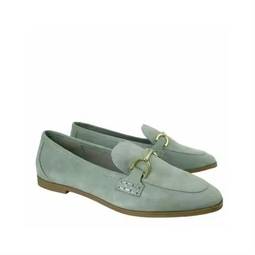 CORINA Zapatos planos mujer mocasín con detalle dorado - 1
