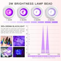 Lámparas LED de uñas de 3 W, lámpara flexible de cuello de cisne, secado rápido, secado rápido, lámpara de secado de esmalte de gel, luz de curado de enchufe portátil, luz de curación flash - details 0