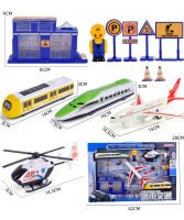Juego De Modelos De Camiones De Incendio Y Coches Para Niños Kit De Juguete De Ingeniería Con Avión Y Tren Excavadora Regalo Para Niños - details 12