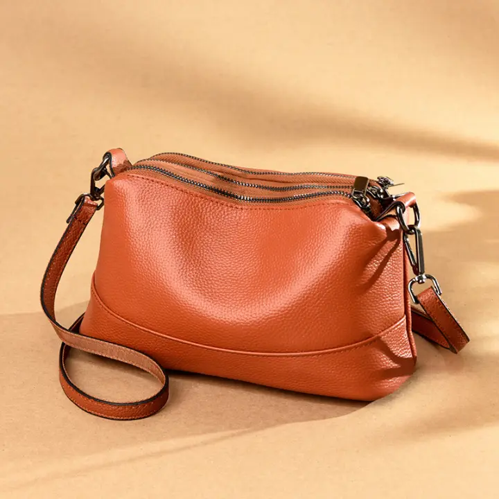 Nueva Moda Bolso De Hombro Para Mujer En Cuero Genuino Diseñador Marca De Lujo Bolsos De Mujer Estilo Casual Tote Cowhide - 1