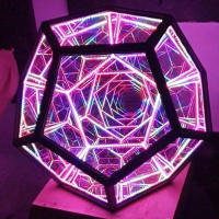 Lámpara De Noche LED De Dodecaedro Infinito Decorativa Artística Colorida Regalo Para Fiesta En Casa Iluminación Para El Hogar - details 1