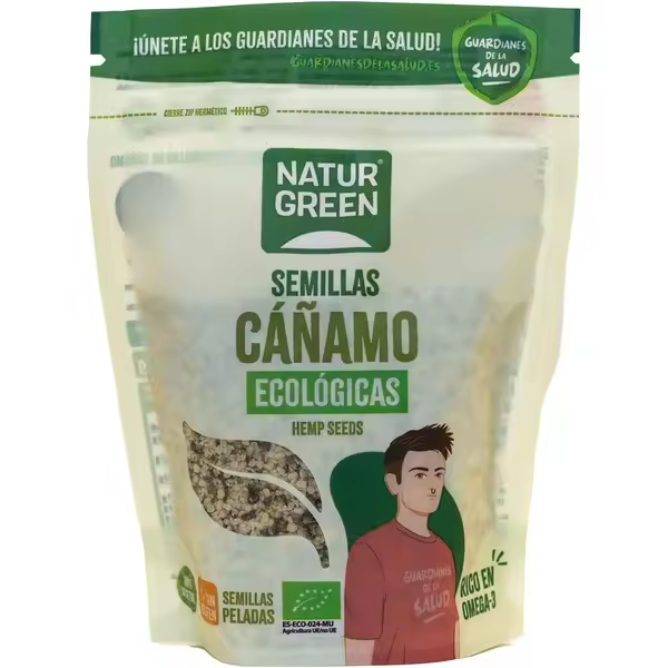 Semilla de Cáñamo Bio  200g  Alta en Proteínas  Omega-3  Minerales Esenciales  NATURGREEN - 1