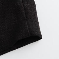 Vestido Asimétrico Elegante Y Moda Para Mujer Taop&Za 2024 Primavera Slim Fit Con Pliegues Y Rotura Textura Ánimo Hasta La Rodilla - details 12