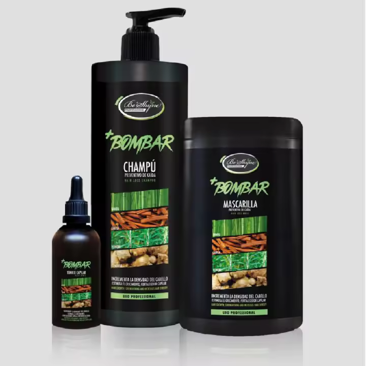 Kit Bombar, Be´Shyne ® , Champú1L, Mascarilla1L, Tónico 100ml - 1