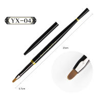 Cepillo De Arte De Uñas Negro Para Manicura Acrílica UV Extensión De Gel Cepillo De Pintura Y Dibujo De Polvo De Uñas - details 3