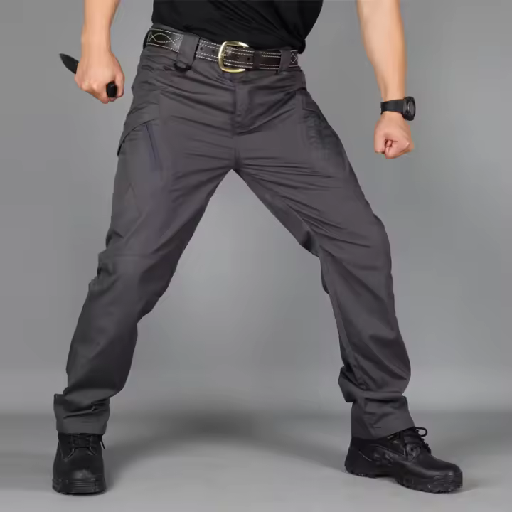 Pantalones Tácticos Militares De Verano Para Hombre Resistentes Al Desgaste Con Múltiples Bolsillos Secado Rápido Para Senderismo Al Aire Libre Y Trabajo - 1