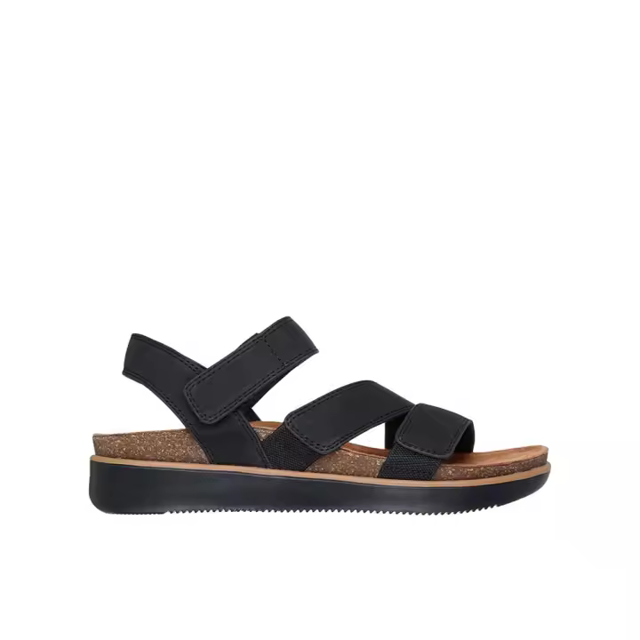 Skechers Lifted Comfort Sandalias deportivas para mujer negras en sintético 83726 - 1