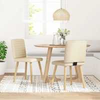 vidaXL Sillas de comedor 2 unidades tela en color Gris oscuro/Rojo vino tinto/Taupé y más | cómodas modernas ergonómicas para comedor cocina salón hogar - details 9