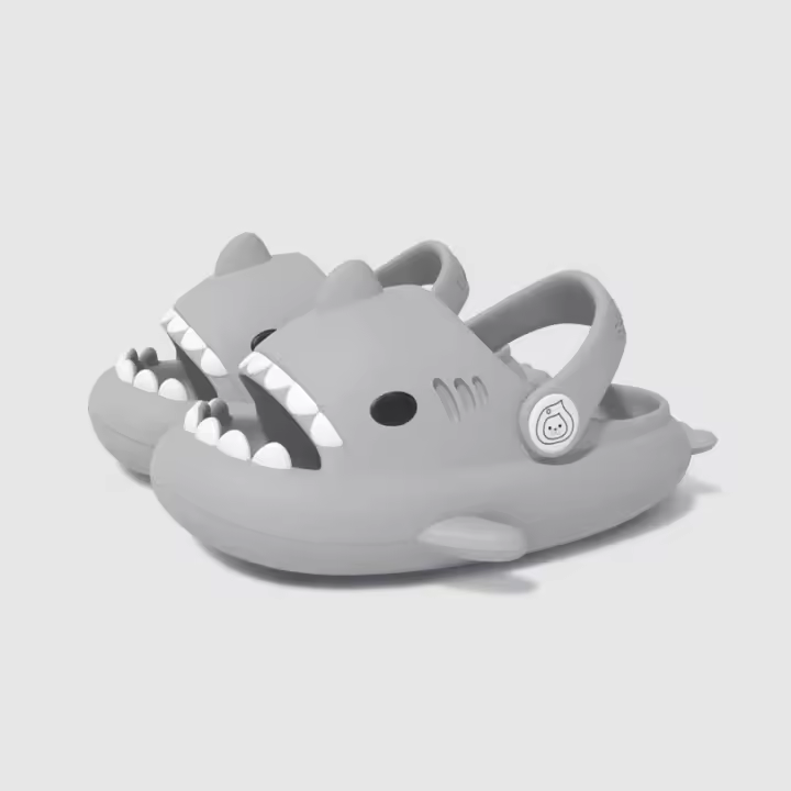Gran oferta de Zapatos con Correa de Tiburón para niños y niños, Lindas sandalias antideslizantes con dibujos animados para niños. - 1