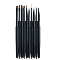 Pincel De Uñas Para Arte De Uñas 10 Estilos Borrador Delineador Diseñador De Pólipos De Uñas Para Gel UV Y Pintura De Uñas Decoración De Uñas Para Manicura - details 0