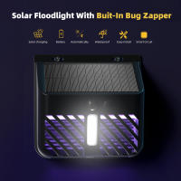 Lámpara Solar Repelente De Mosquitos Con Sensor De Movimiento Luz UV De Alta Potencia Impermeable Para Jardín Galería Patio Iluminación Repelente De Insectos - details 0