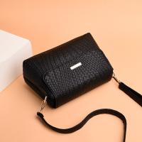 Bolso de Hombro para Mujer Simple Type Mensajero with Flap en Cuero PU Bolso Cruzado Casual Negro para Señora - details 2