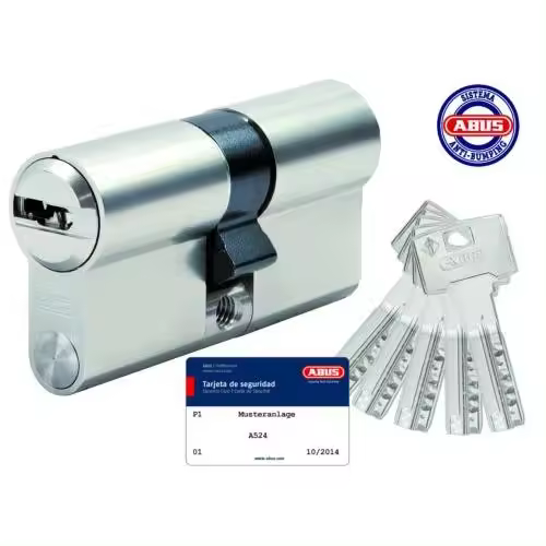 Cilindro de seguridad ABUS modular niquel doble embrague 30/40 - 1