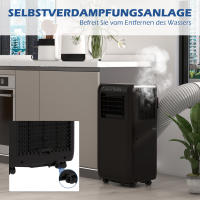 Aire acondicionado portátil 3 en 1: Refrigeración, ventilación y deshumidificación, BTU 9000, control remoto LED con temporizador. - details 2