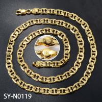 Collar De Cadena Estilo Cubano De Lujo Para Hombres Y Mujeres Joyería Hip Hop Diseño Italiano Plata De Oro 18K En Aleación De Cobre - details 0