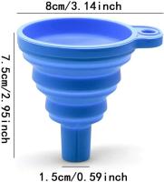 Funel De Silicona Universal Para Motor De Coche Funel De Líquido Para Cambio De Aceite Y Flujo De Agua Plegable Portátil Para Automóviles - details 4