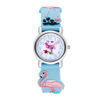Reloj Infantil De Cuclillas Con Patrón De Flamenco Divertido Resistente Al Agua De Moda Y Casual Con Marcadores Arábigos Y Correa De Goma - details 10