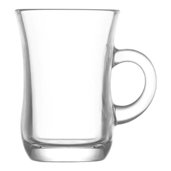 LAV - Set de 6 Vasos con Asa 105cc Expreso - Elegantes y Funcionales - Alta Calidad y Durabilidad - Versátiles para Todo Tipo de Bebidas - 1