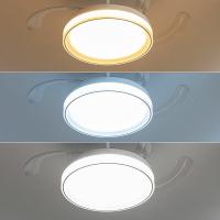 Ventilador de techo con luz LED 70W Blanco, 3 tonalidades, aspas retráctiles, 6 velocidades, control remoto, memoria, temporizador, silencioso y bajo consumo - details 1