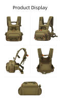 Bolsa De Pecho Táctica Molle Vest Monedero Frontal Para Exteriores Senderismo Escalada Pesca Kit De Reconocimiento Bolsa De Camping Para Hombres - details 10
