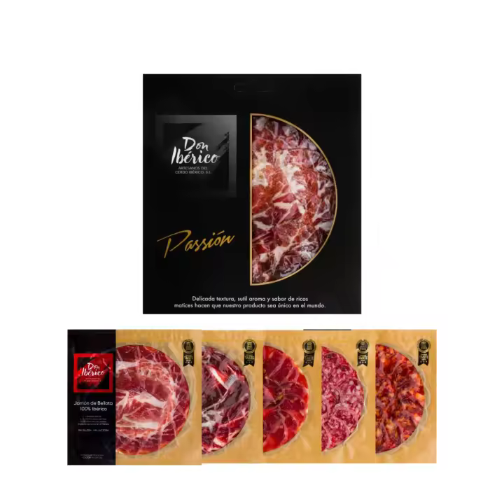Surtido Degustación 100% Ibérico Loncheado [Cata] - Pack 5 Sobres - 1