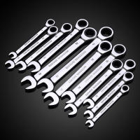 Llave De Eje Fijo De 6-24mm Métrica Acero Cromo Vanadio 12 Puntos Con Llave De Ratón De 72 Dientes Y Cabeza Abierta Herramienta Multifuncional Antideslizante - details 8