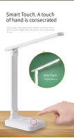 Lámpara De Mesa LED Con Interruptor Táctil Blanco Plegable Para Dormitorio Luz Nocturna De Lectura Cuidado Ocular Con Enchufe USB Dimmable - details 10
