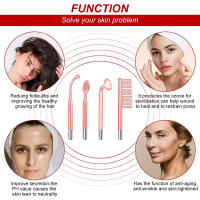 Máquina De Masaje De Alta Frecuencia Para Tratamiento De Piel Con Cepillo De Belleza Terapia De Ozono Con Varita - details 3