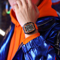 Reloj De Pulsera Curren 8442 Para Hombre Estilo Business Y Casual Cronógrafo De 6 Manos Reloj De Cuarzo Lujo Y Moda Resistente Al Agua Material De Correa Silicona Y Caja De Aleación Dial De Cristal De Zafiro - details 19