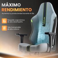 RELAXTY Silla Gaming Ergonómica de Alta Gama – Silla Gamer con Lino Transpirable, Respaldo Reclinable 160°, Reposabrazos Ajustables 4D y Base de Hierro Reforzada – Soporta hasta 150 kg - details 2