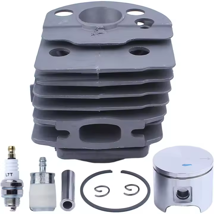 46mm Cylinder Piston Kit for Husqvarna 55 51 Fuel Filter Spark Plug Fuel Filter, Cylinder, Piston, Pin, Ring, Circlip, Fuel Filter, Spark Plug - 1