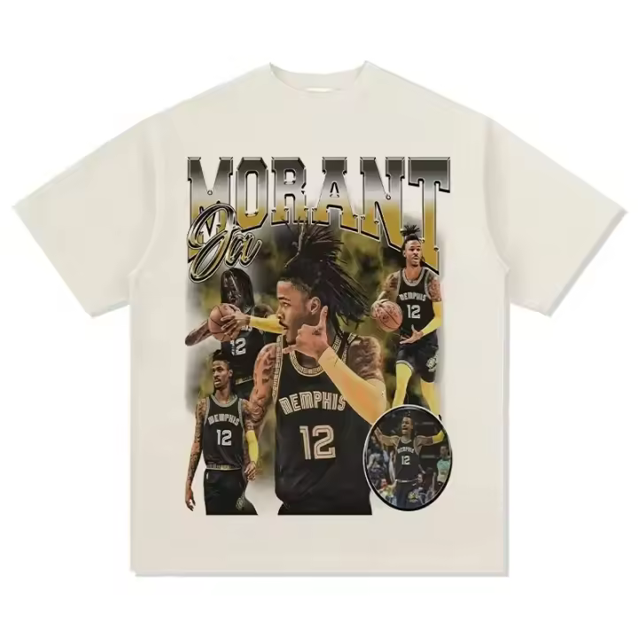 Camiseta De Baloncesto Ja Morant 12 Memphis Para Hombres Y Niños Verano Estilo Casual Transpirable Ligera Secado Rápido Protección Solar Stretchable - 1