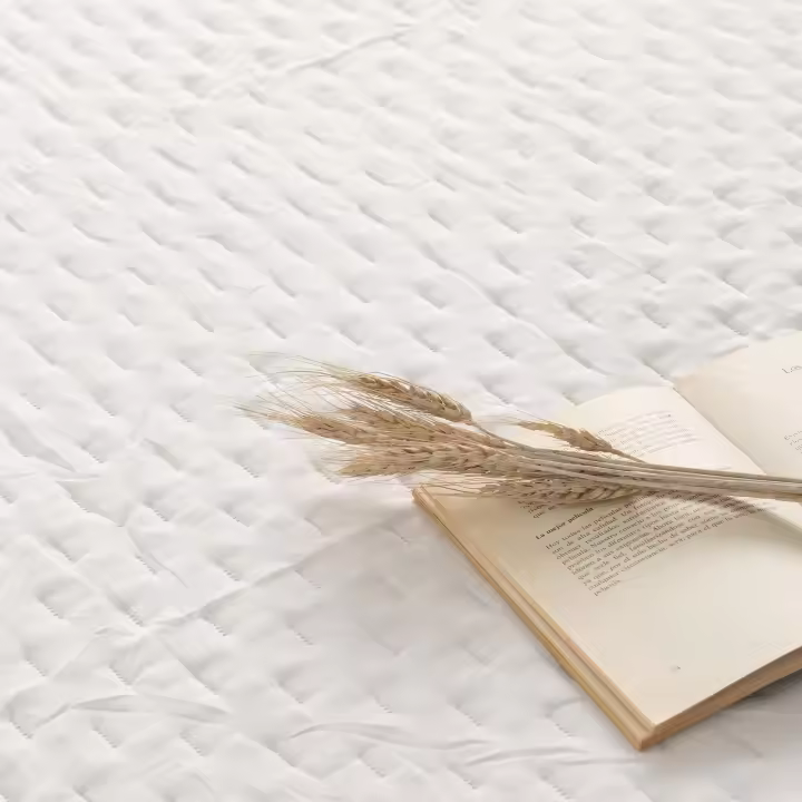 GAMUSI - Colcha jacquard ligera algodón entretiempo primavera verano diseño liso NARA - 1
