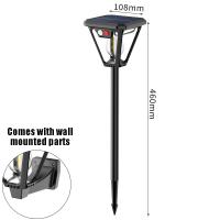 Lámpara Solar De Sensor De Movimiento 1/4 Pcs Luz Exterior Impermeable Doble Propósito Para Jardín O Porche Farol De Césped Y Espejo De Pared - details 8