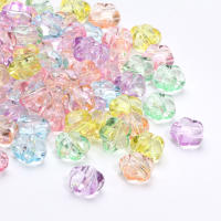 30pcs Abalorios De Flor Transparente 13mm Acrílico Colgantes Espaciadores Para Creación De Joyas Pulseras Collares Artesanías - details 1