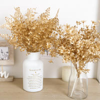 Plantas Artificiales De Maple Dorado Y Eucalipto Decoración De Hogar Para Vaso Falsas Flores De Mimosa Para Boda Y Jardín Accesorios De Adorno De Hojas Plásticas - details 2
