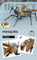 Bloques De Construcción De Insectos Orchid Mantis Sphecidae Mini Modelo De Animal Para Juego Creativo Y Decoración De Escritorio Regalos Para Niños En Navidad Y Cumpleaños - details 4