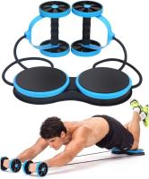 Bandas de Resistencia, AB Roller para Rueda Abdomen Ejercicio Multifuncional Seguro Rueda De Entrenamiento AB Wheel Familia Fitness Musculatura Máquina para Hombre y Mujer - details 0