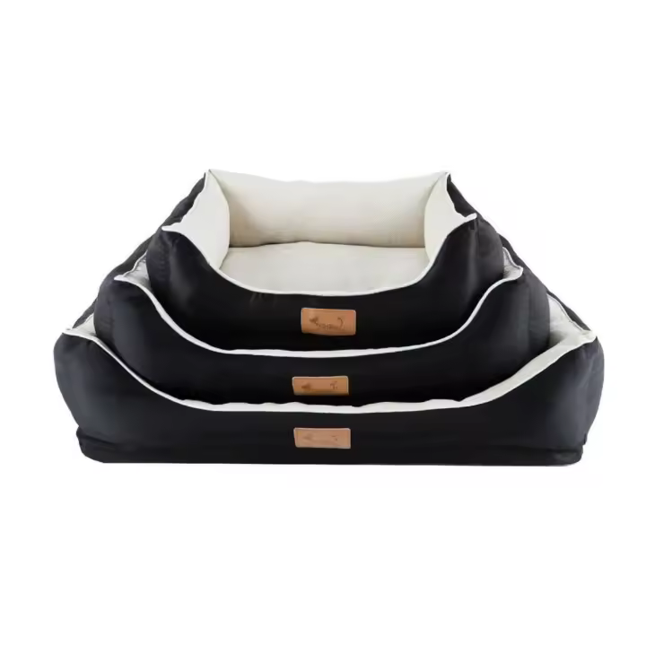 Petking Cama para Perros y Gatos Súper Suave y Transpirable, Base Cómoda Rellena de Fibra Hueca y Espuma Acolchonada, Fabricada con Materiales de Alta Calidad - 1