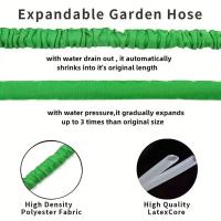 Tira De Riego Jardín Expansible 25FT-200FT Alta Presión Para Lavado De Coche Mágica Flexible Anti-Abrasión Anti-Corrosión Ajustable Montaje En Pared Herramientas De Limpieza - details 1