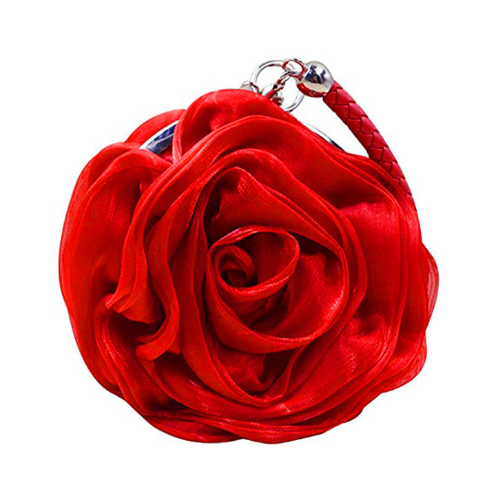 Bolso De Noche Para Mujer Con Flores 3D - Ideal Para Bodas, Fiestas Y Eventos Especiales