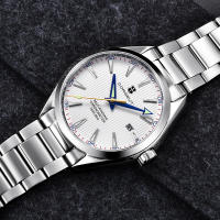 Reloj Mecánico Automático Para Hombre Corgeut 41mm Movimiento NH35 Dial Blanco Y Negro Acero Inoxidable Resistente Al Agua - details 1