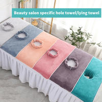 Mesa De Masaje SPA De Belleza Gruesa 40x80cm Con Agujero Toalla Para Rostro Espesada Bandana De Cama JETTING Tela De Terry - details 3