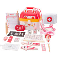 Juego De Película De Médico De Madera Para Niños Set De Juego De Roles Con Bolsa Médica Para Niños Y Niñas Juguete Educativo Para Bebés a Partir De 3 Años - details 6