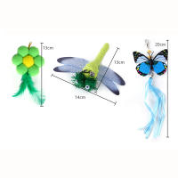 Juguete Interactivo Para Gatos Con Plumas Y Campana Mando a Distancia Para Jugar Con Gatos Juguetes De Caza Simulados Para Gatos Pequeños - details 7